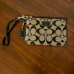 Black Coach Wristlet